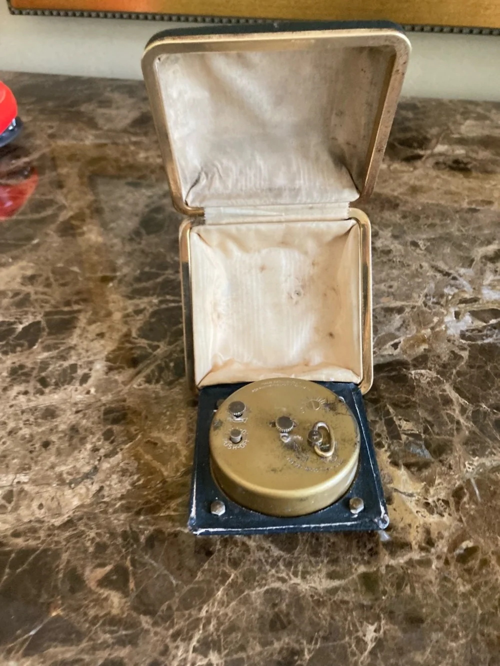 Vintage Phinney-Walker German Travel Alarm Clock | Mechanical Wind-Up | Folding